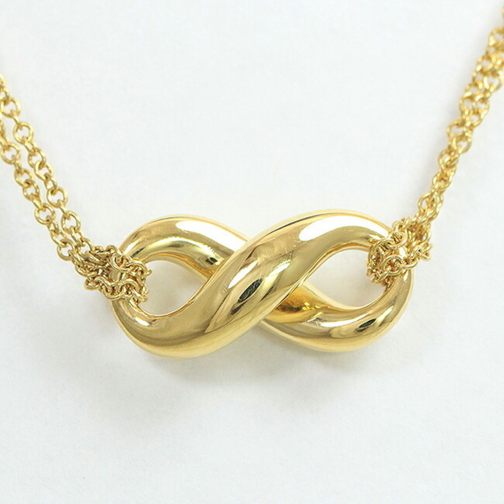 Tiffany Infinity Double Chain Necklace Yellow Gold